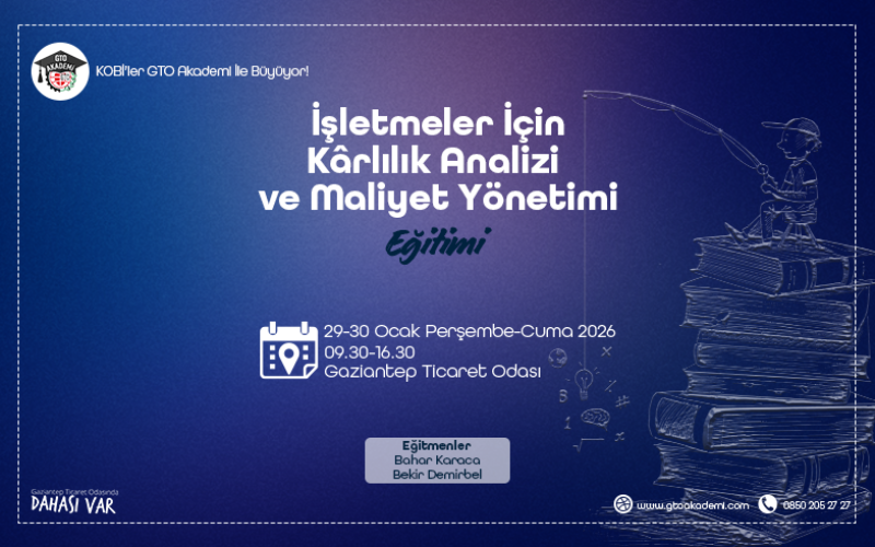 İŞLETMELER İÇİN KARLILIK ANALİZİ ve MALİYET YÖNETİMİ EĞİTİMİ