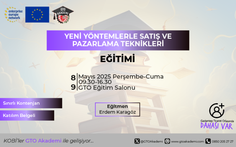 YENİ YÖNTEMLERLE SATIŞ PAZARLAMA TEKNİKLERİ EĞİTİMİ